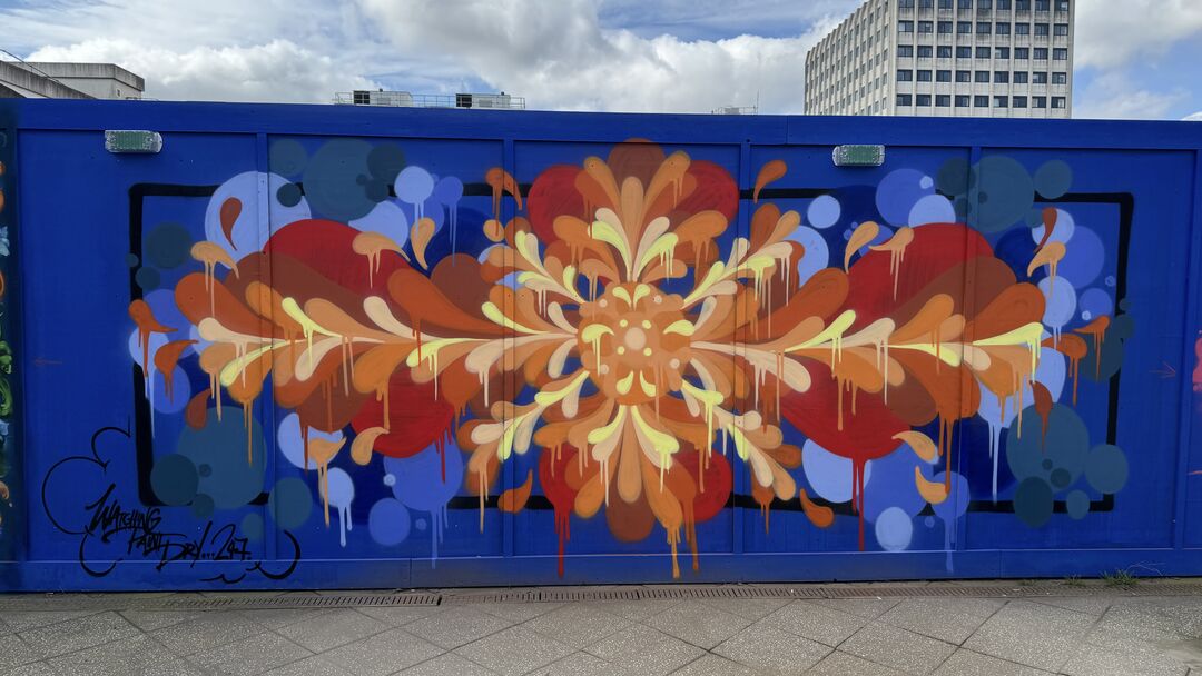 Floral Juicy Abstract by AUBERI, West Gate, Harvey Centre Entrance