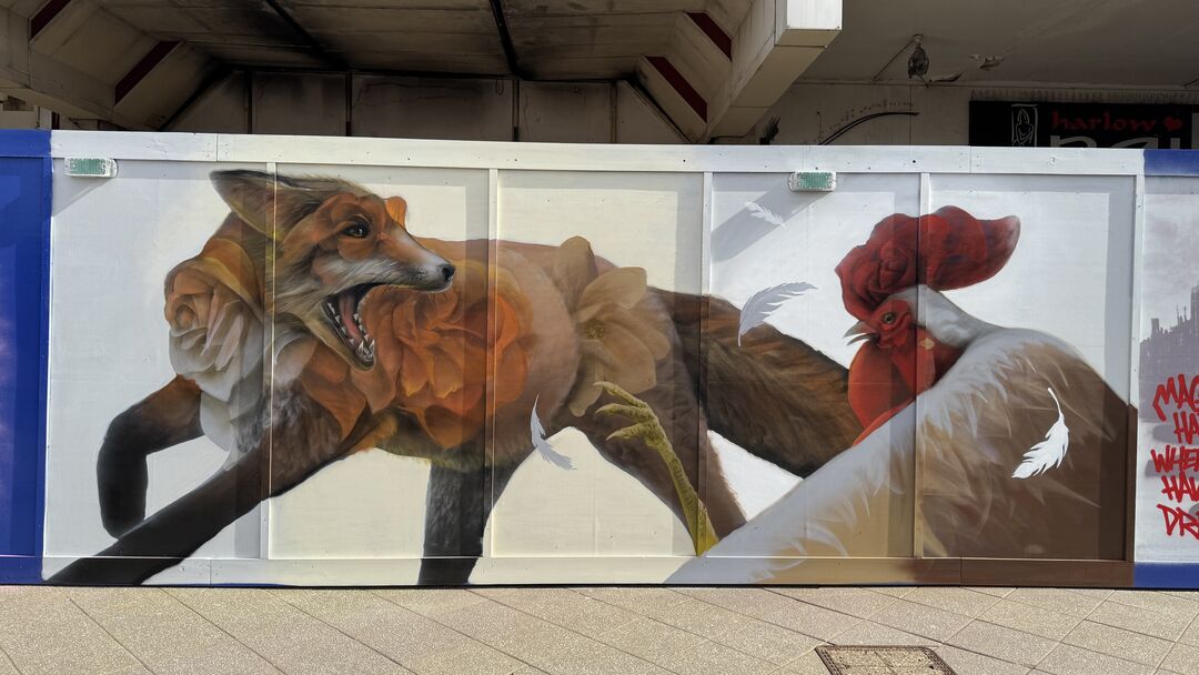 The Fox 'n' Cock by CURTIS HYLTON, West Gate, Harvey Centre Entrance