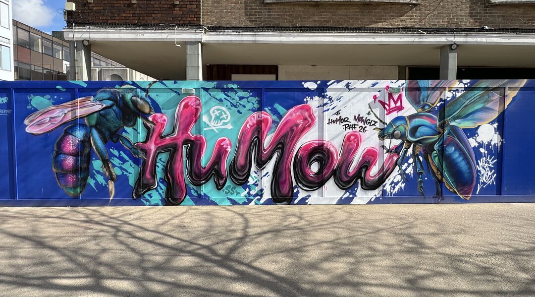 “Hu(mor)Mow(gli)” by HUMOR, MICK MOWGLI, Harlow Town, West Gate