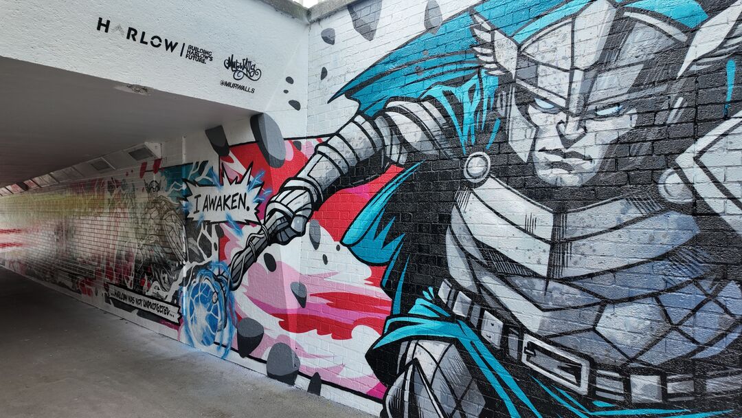 The Sculpture Guardian by MurWalls & Captain Kris, Sainsbury's Underpass