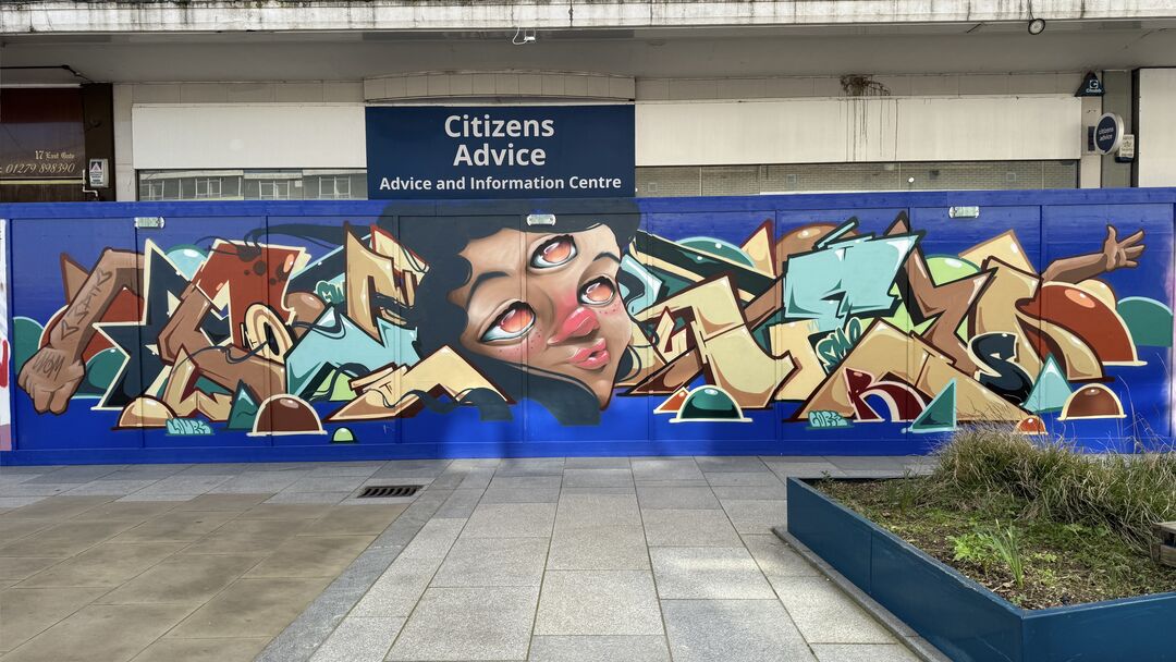 Whistling in the Corelours by NACHO WELLES, Harlow Town, Market Square