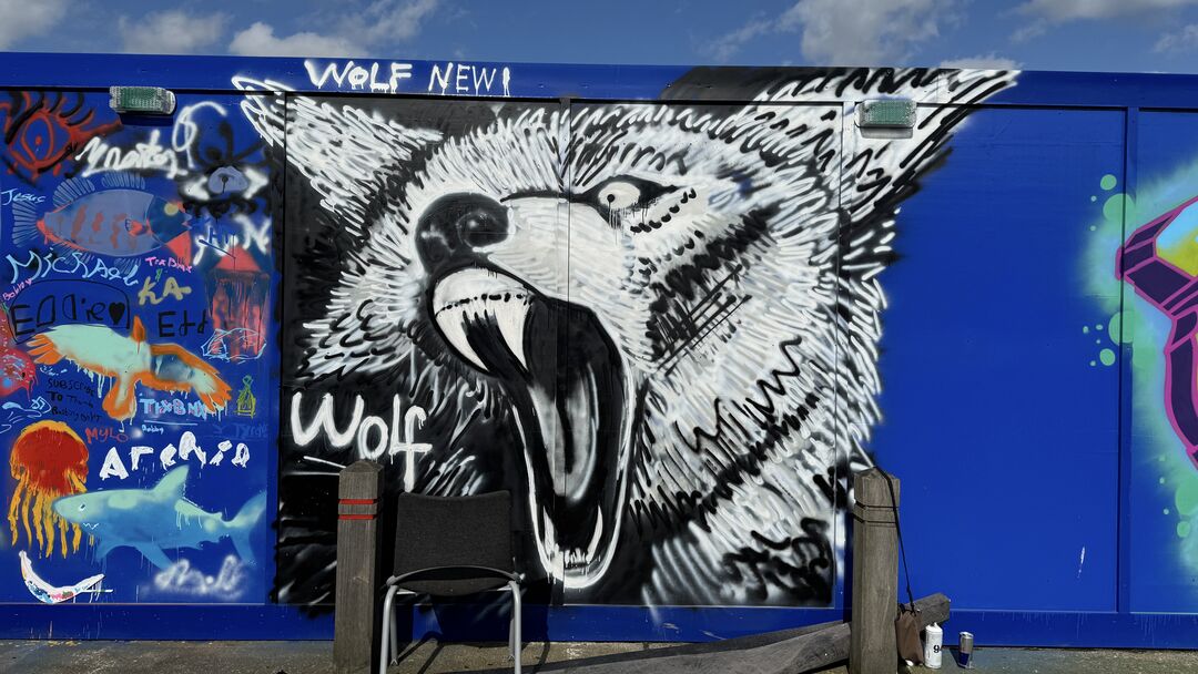 Wolf by Wolf J. Newton, Harlow Town, West Gate